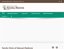 Tablet Screenshot of familynaturalmedicine.com